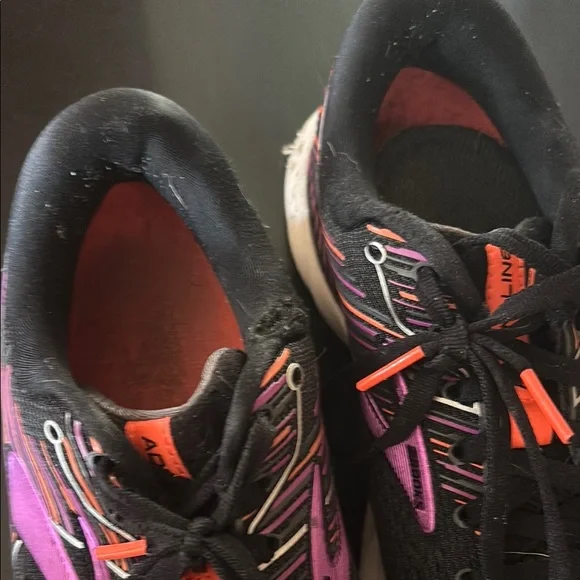 Brooks Black and Purple Running Shoes - Picture 2 of 3